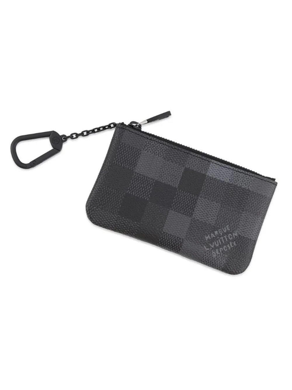 Louis Vuitton Coin Purse Damoflage Card & Key Case Pochette Cles XS Black